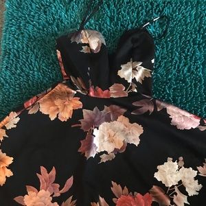 Black Floral Charlotte Russe Dress